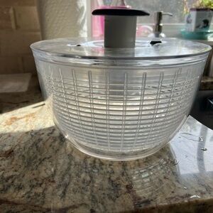 Oxo Clear and Gray Salad Spinner